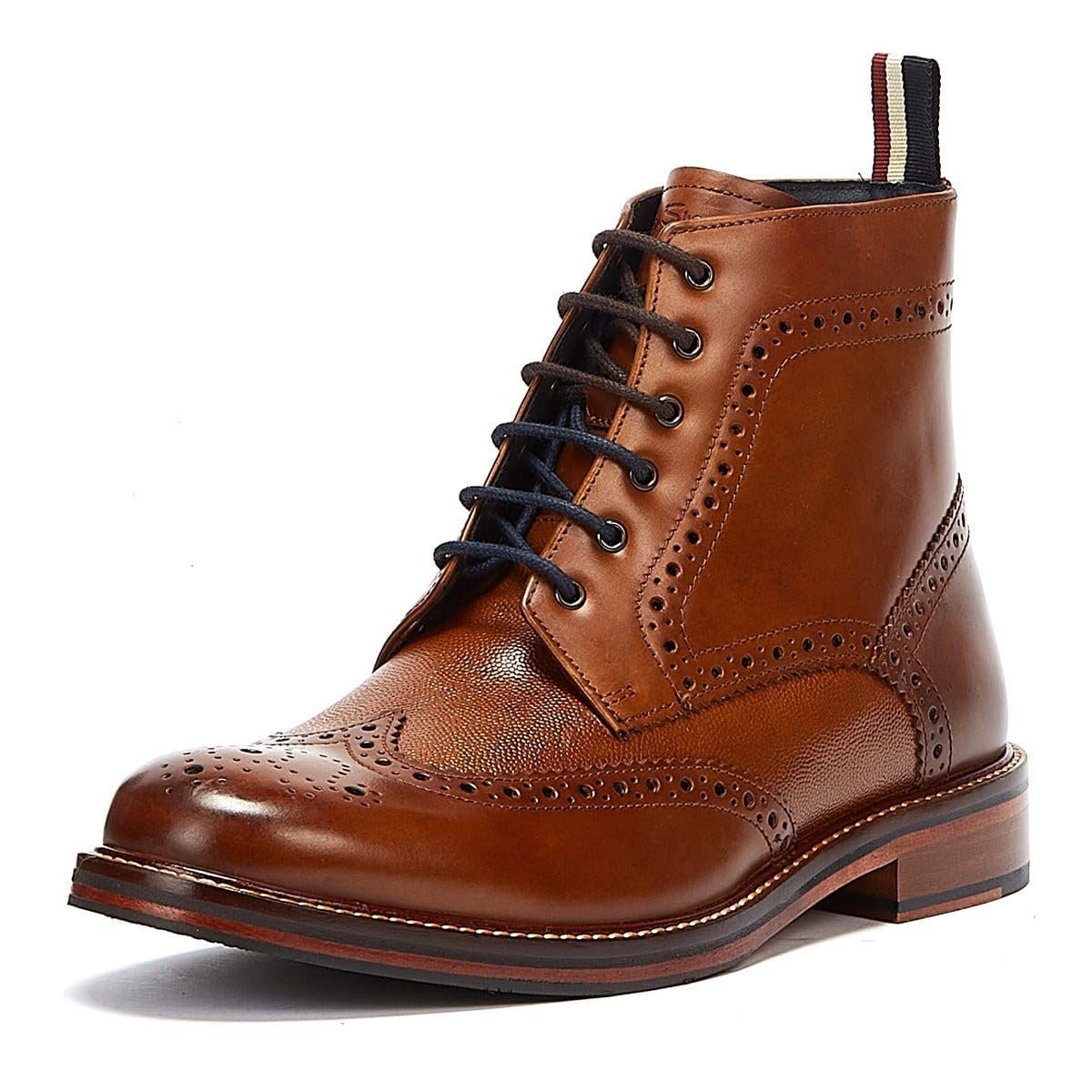 Ботинки Ben Sherman Alfred Brogue Коричневые Кожаные Мужские, фото №3
