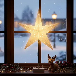 Настільна лампа Paper Star Light Різдвяна зірка 60 x 45 см - Фото 1
