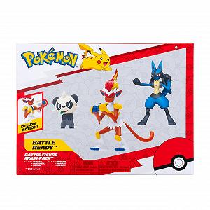 Боевые фигурки Pokemon, набор из 3 штук - Pancham 5,1 см, Lucario 7,6 см, Infernape 11,4 см synthetic.ua - Фото 1