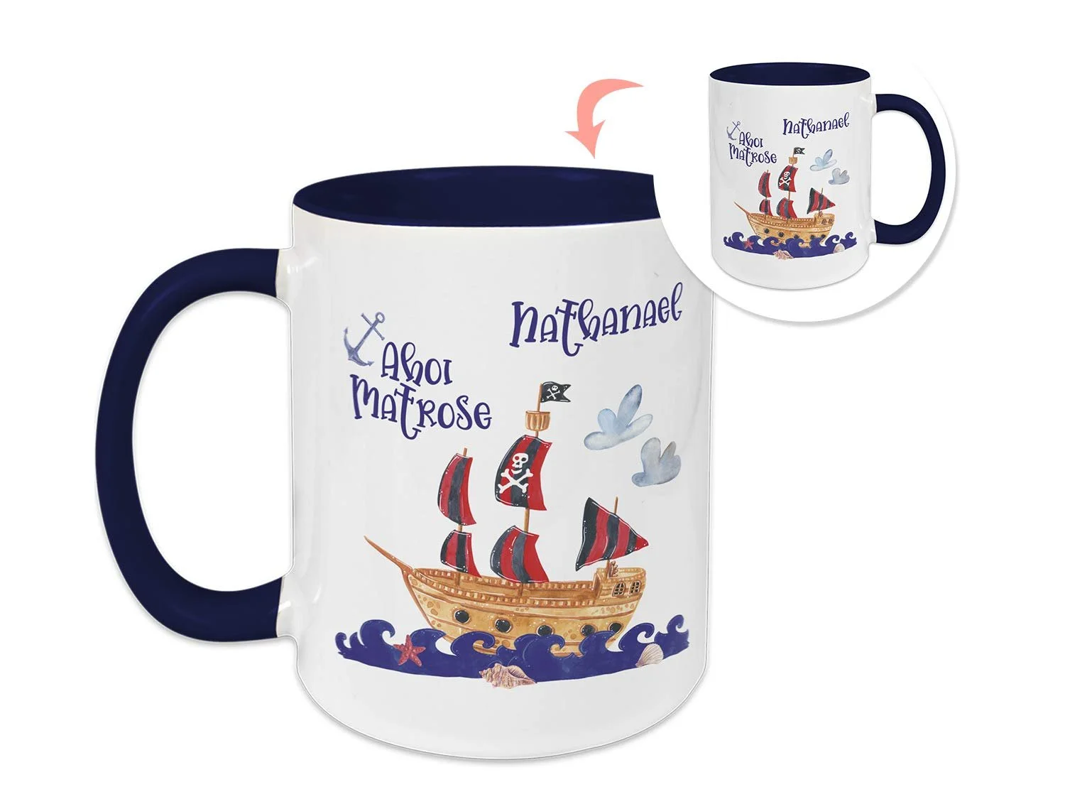 Детская кружка GRAZDesign Ahoy Sailor, фото №1 Детская кружка GRAZDesign Ahoy Sailor, фото №1