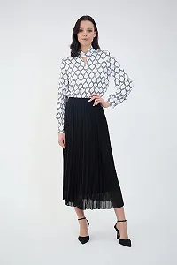 Юбка плиссе COTIDI Женская Длинная Средней длины Эластичный пояс Сделано в Италии synthetic.ua - Фото 1