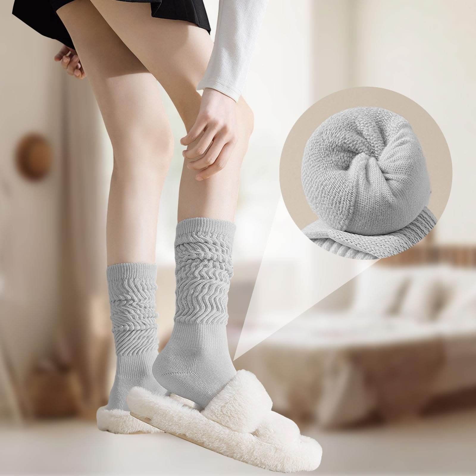 2 пары Вязаных Женских Носков, фото №4