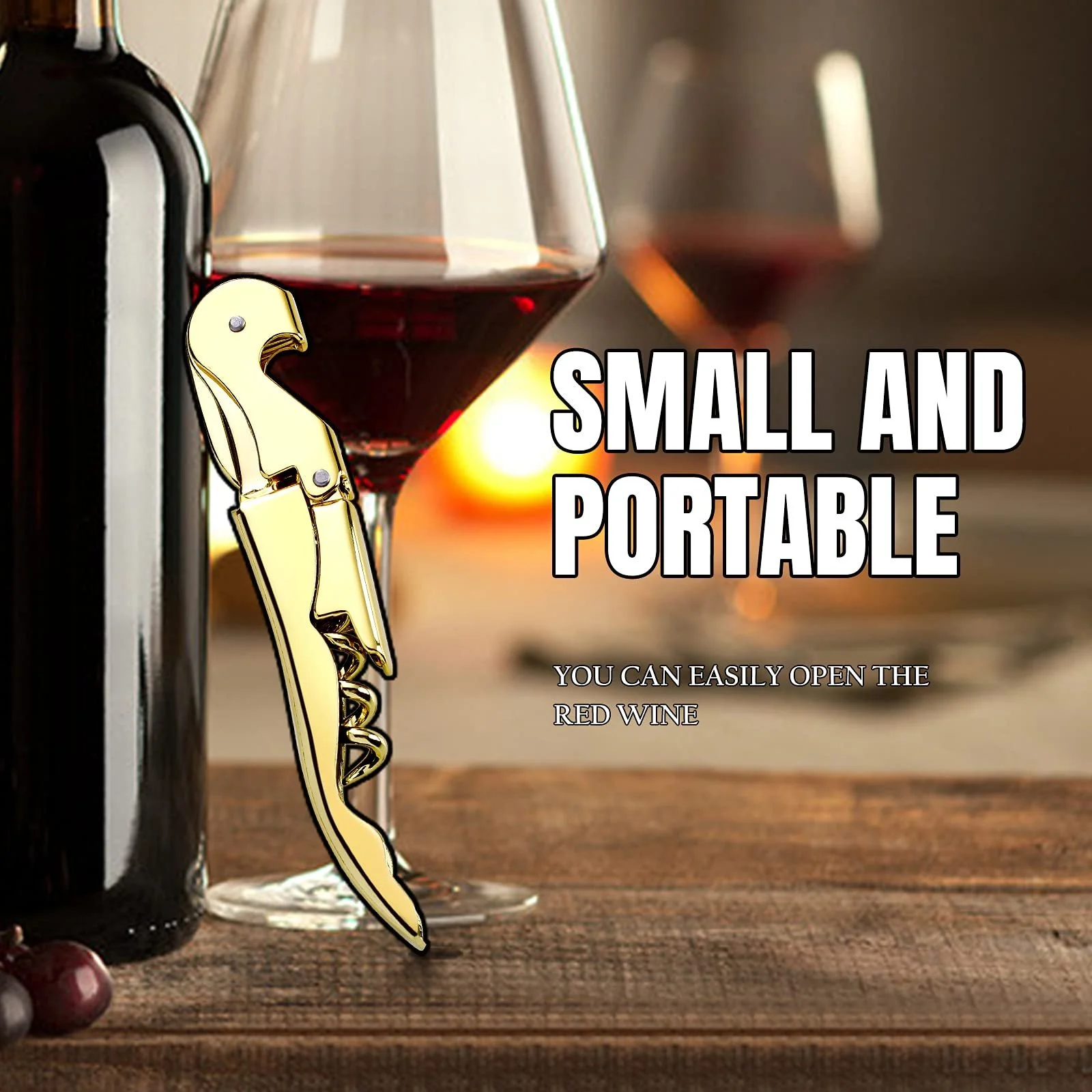 Штопор офіціанта Drincarier Professional Wine Openers, з нержавіючої сталі, фото №4 Штопор офіціанта Drincarier Professional Wine Openers, з нержавіючої сталі, фото №4