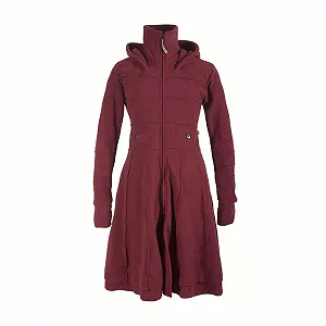 Пальто из длинного флиса Vishes с капюшоном и воротником-стойкой, ручной работы из 100% полиэстера - Фото 1