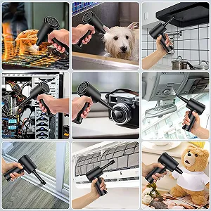 Электрическая воздуходувка Homoyoyo Портативная Беспроводная для компьютера и электроники Аккумуляторная synthetic.ua - Фото 1