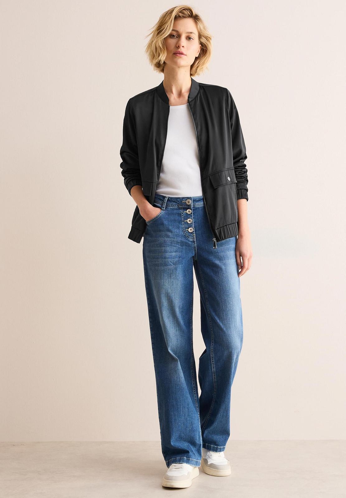 Жіноча куртка-бомбер Cecil атласна, фото №5