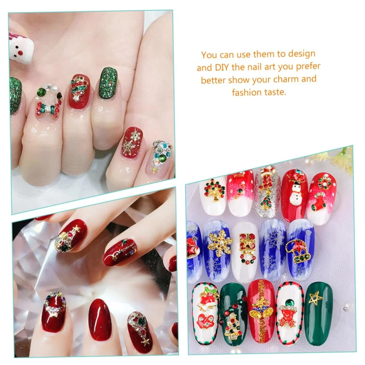 Металлическое украшение для ногтей FRCOLOR Рождественское 24 шт., фото №6