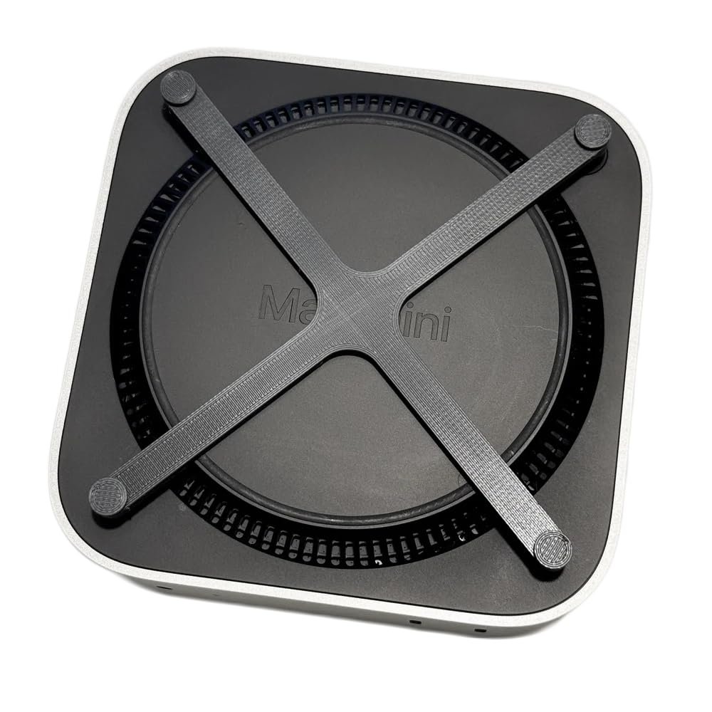 Підставка для Mac Mini M4 2024 з кнопкою живлення, 3D друк, Проста , Чорний, фото №2