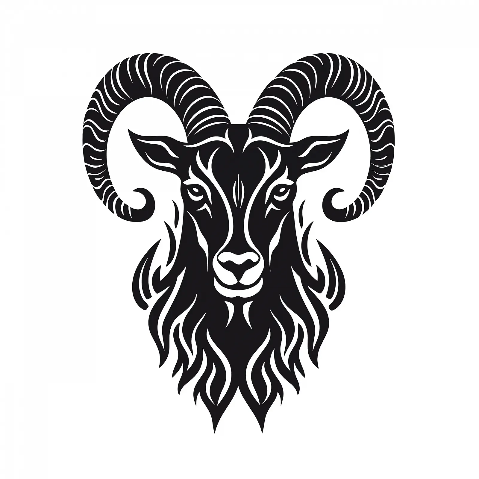 Наклейка на стіну Stylized Aries Head 31 x 31 см, фото №2