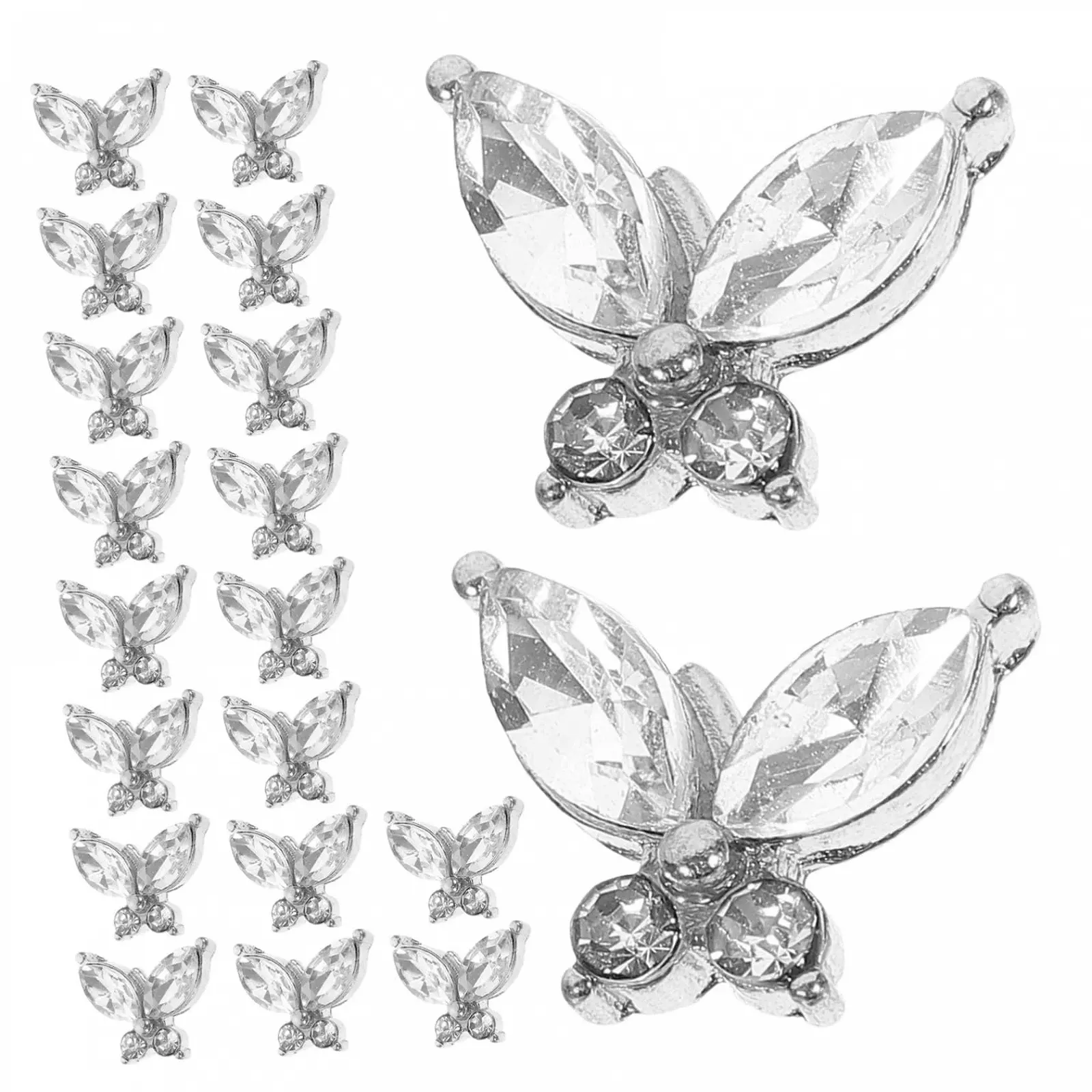 Украшения для ногтей Бабочки FRCOLOR 60 шт., фото №4