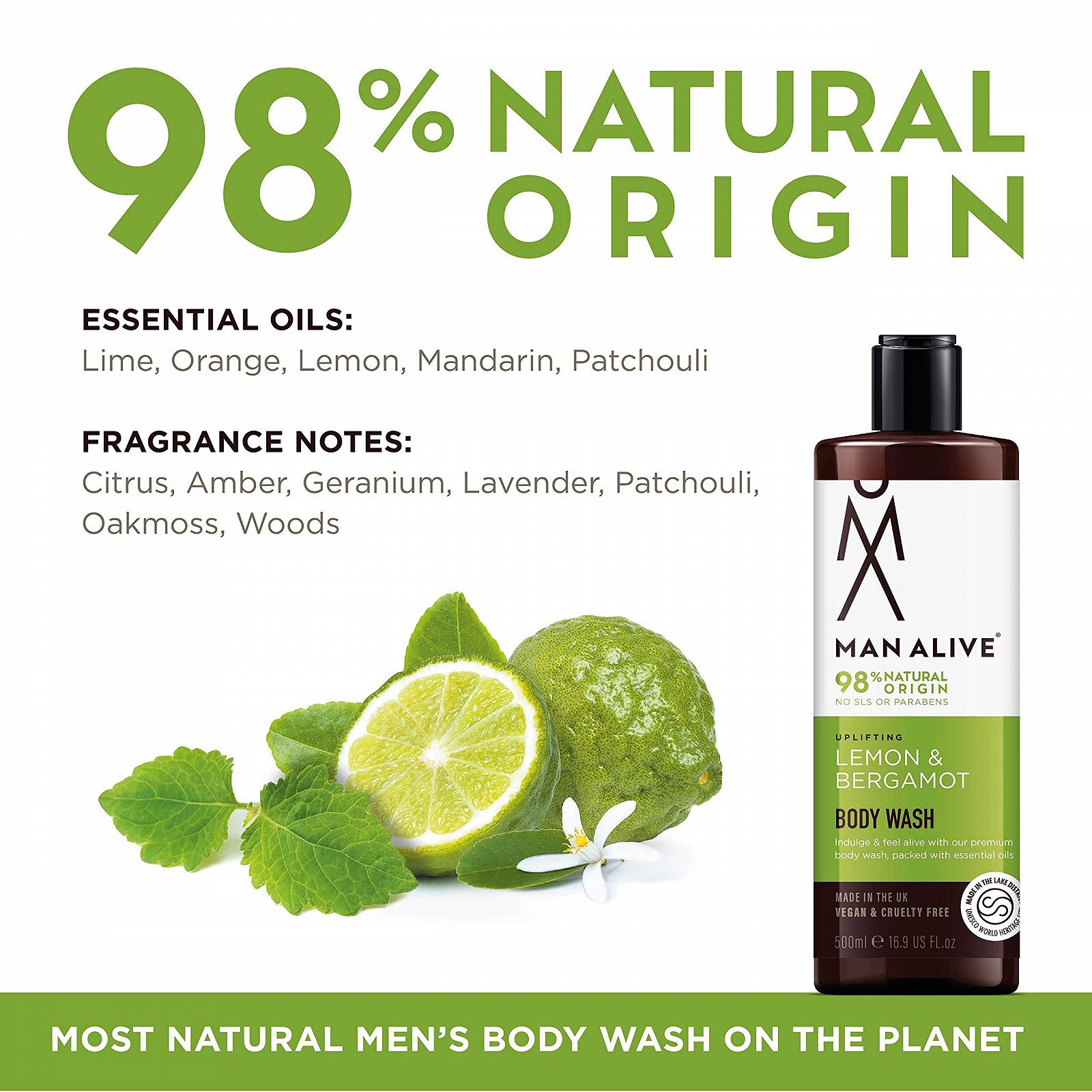 Гель для душу та засіб для вмивання обличчя MAN ALIVE для чоловіків 500 мл Original, фото №2 Гель для душу та засіб для вмивання обличчя MAN ALIVE для чоловіків 500 мл Original, фото №2