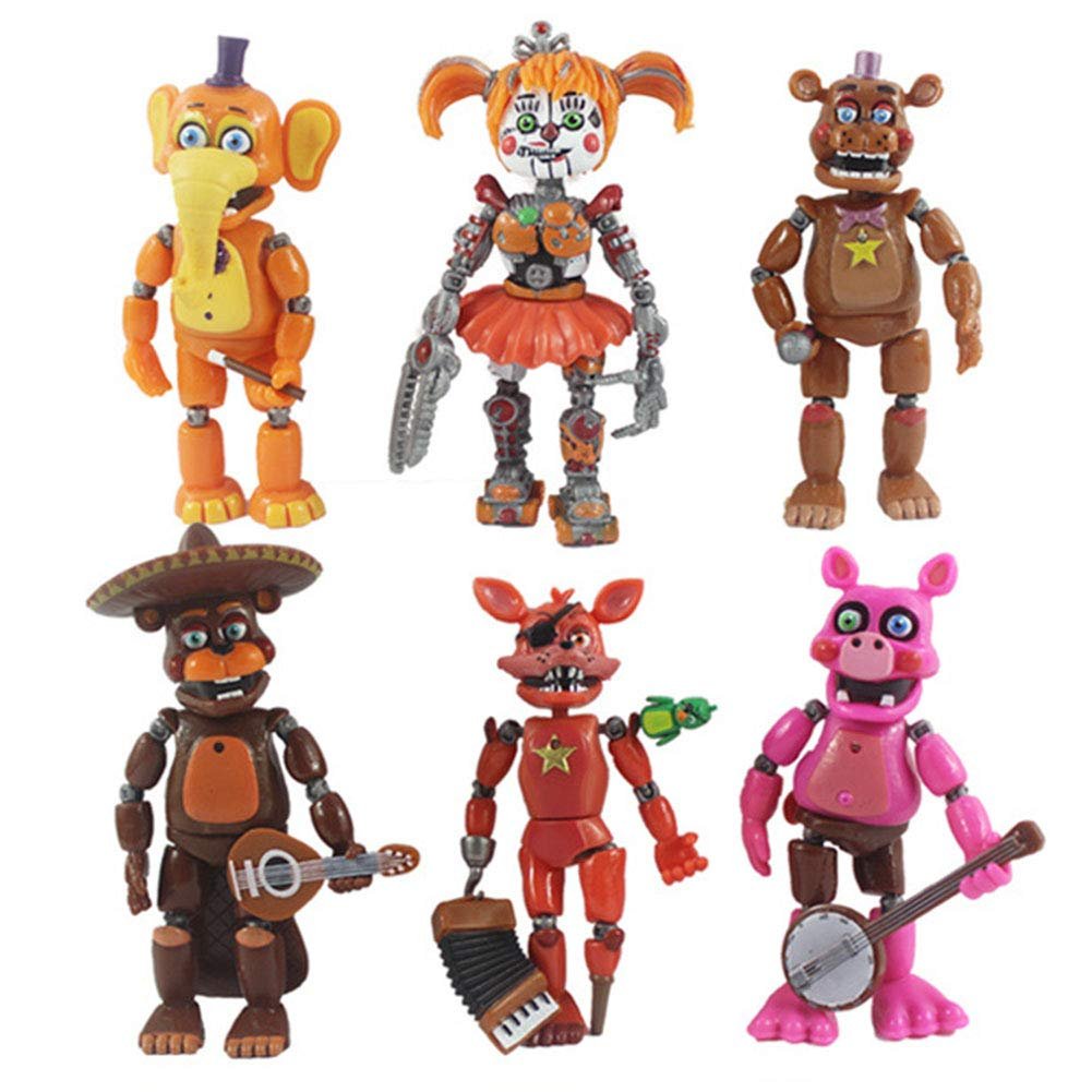 Ігрова фігурка Xinchangda FNAF Five Nights at Freddy's Детachable Luminous Freddy Foxy Sister Location Horror Statue, фото №3