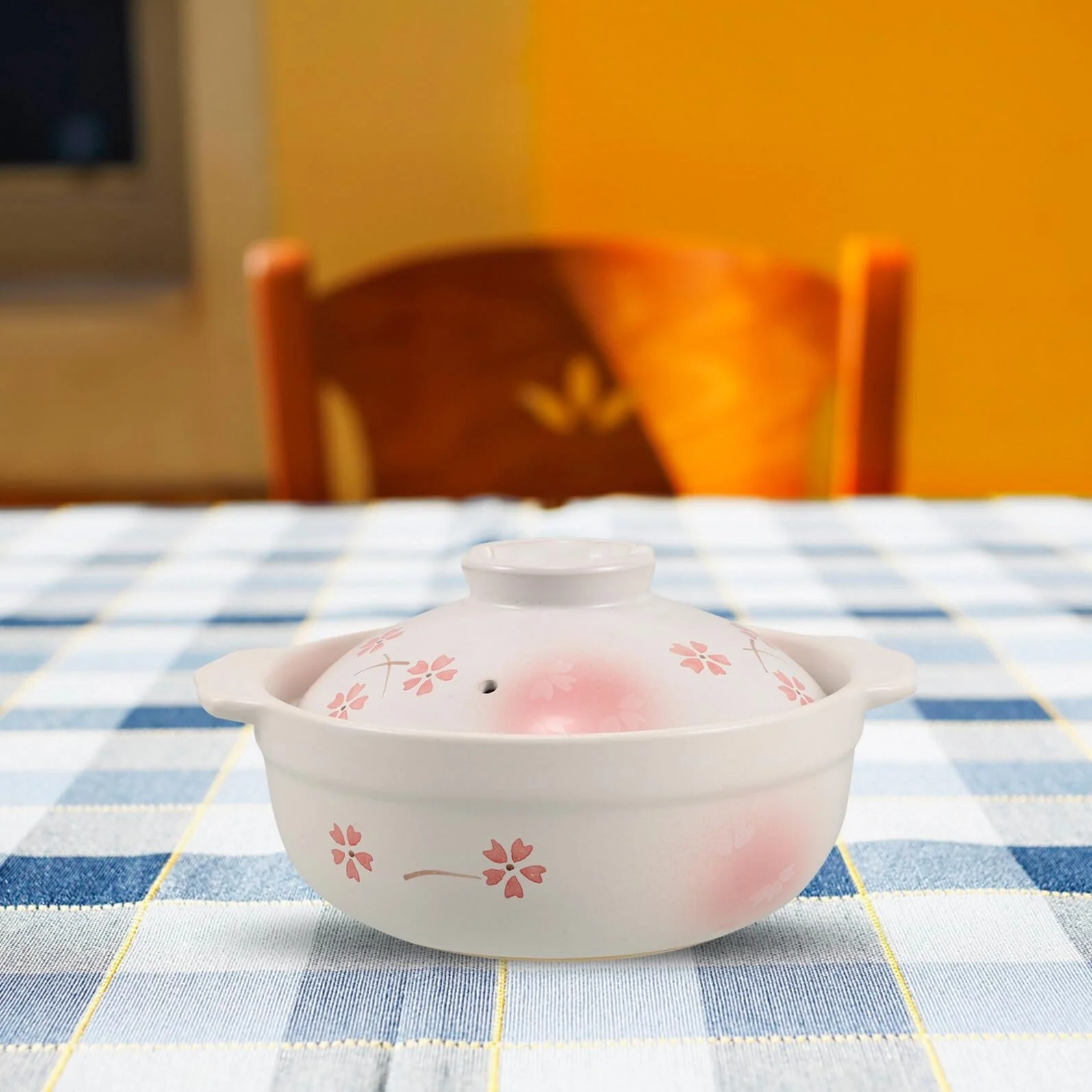 Горщик глиняний термостійкий з кришкою для газових плит, фото №8