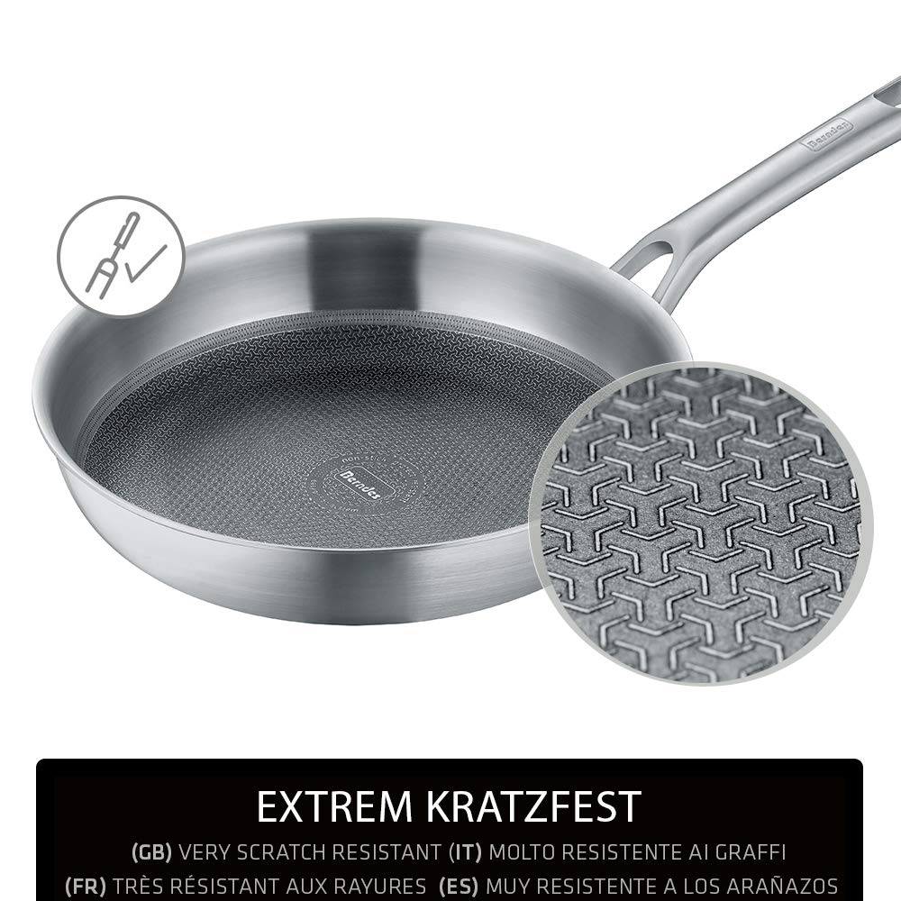 Сковорідка Berndes Tricion Resist 32 см Витримка до подряпин Швидке нагрівання Антипригарне покриття, фото №4