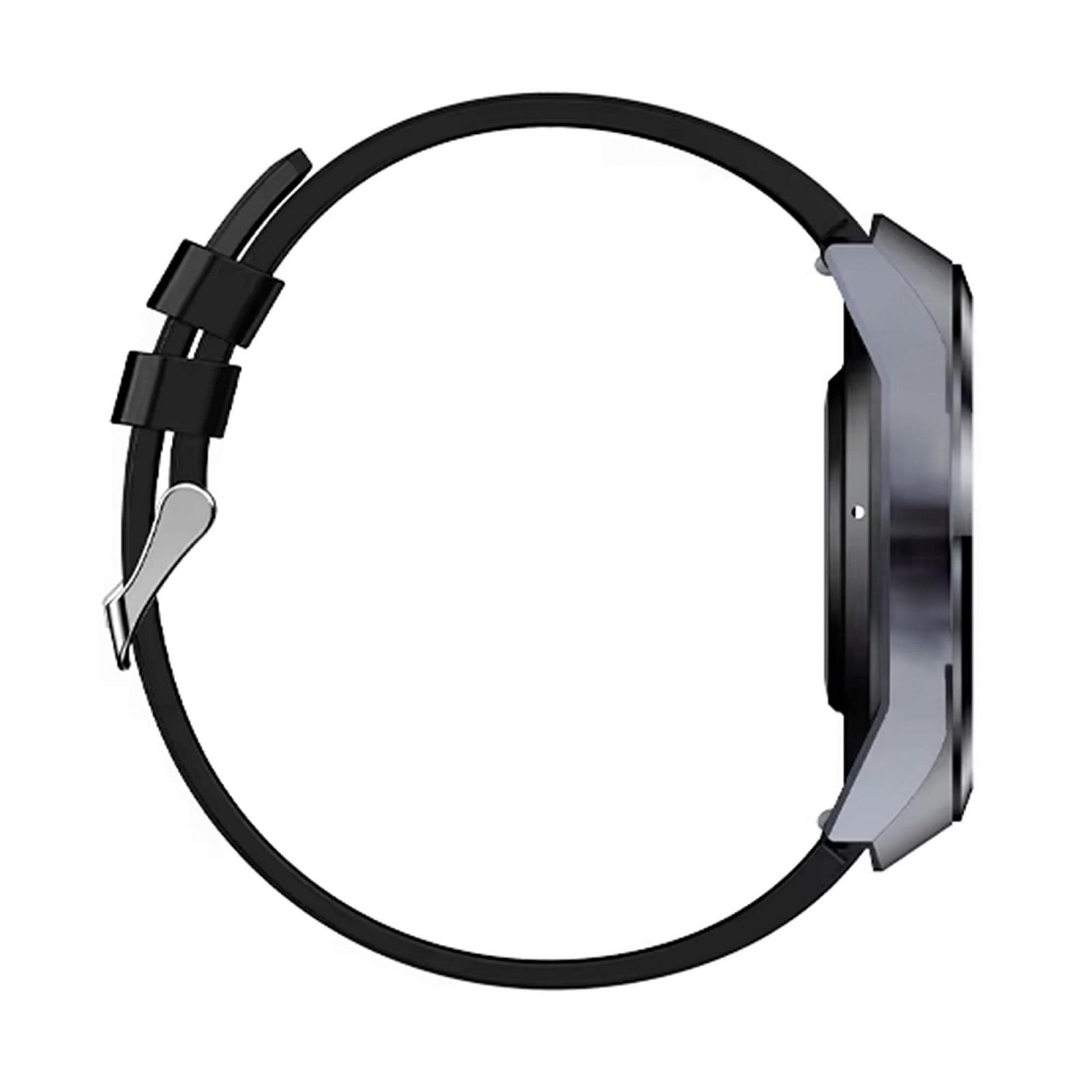 Смарт-часы Knauermann PRO 3 Plus Round (2025), часы здоровья с функцией телефонии, грудная клетка, ЭКГ плюс HRV и SOS функция, AMOLED-дисплей, BT Bluetooth, апноэ сна, силиконовый ремешок, черный, 14-24, фото №4