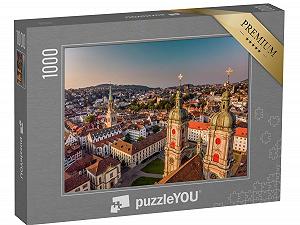 Пазл puzzleYOU "Прекрасный вид на Санкт-Галлен, Швейцария" 1000 элементов - Фото 1