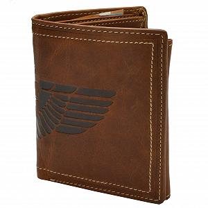 Кожаный кошелек с RFID защитой Flevado Brown, коричневый, Modern - Фото 1