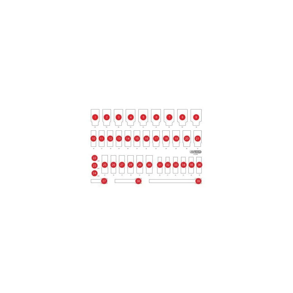 Пенопластовая вставка для органайзера KS TOOLS 811.0039-97, фото №1 Пенопластовая вставка для органайзера KS TOOLS 811.0039-97, фото №1