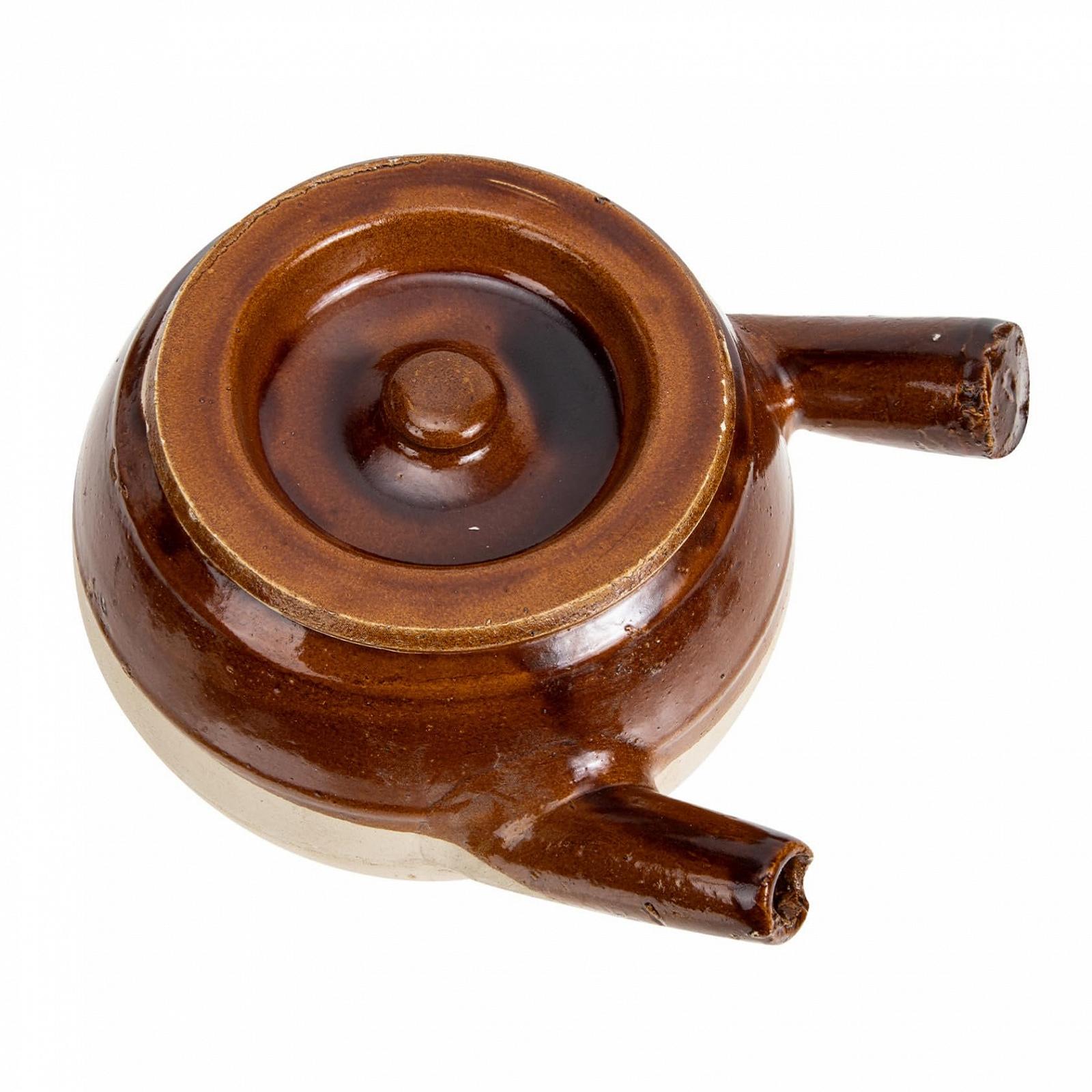 Горщик VALICLUD глиняний з кришкою для газової плити жаростійкий 1600 мл, фото №1