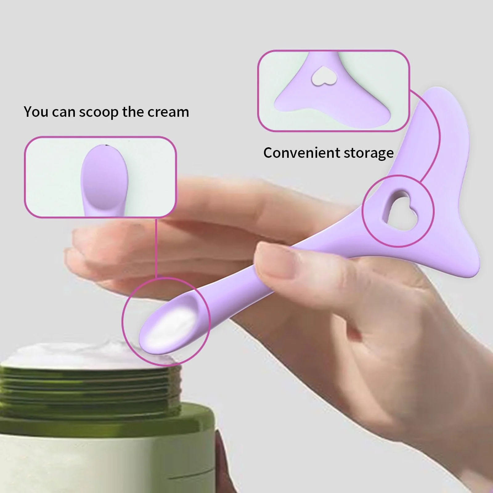 Інструмент Kireida Silicone Eyeliner Auxiliary Tool Фіолетовий, фото №3