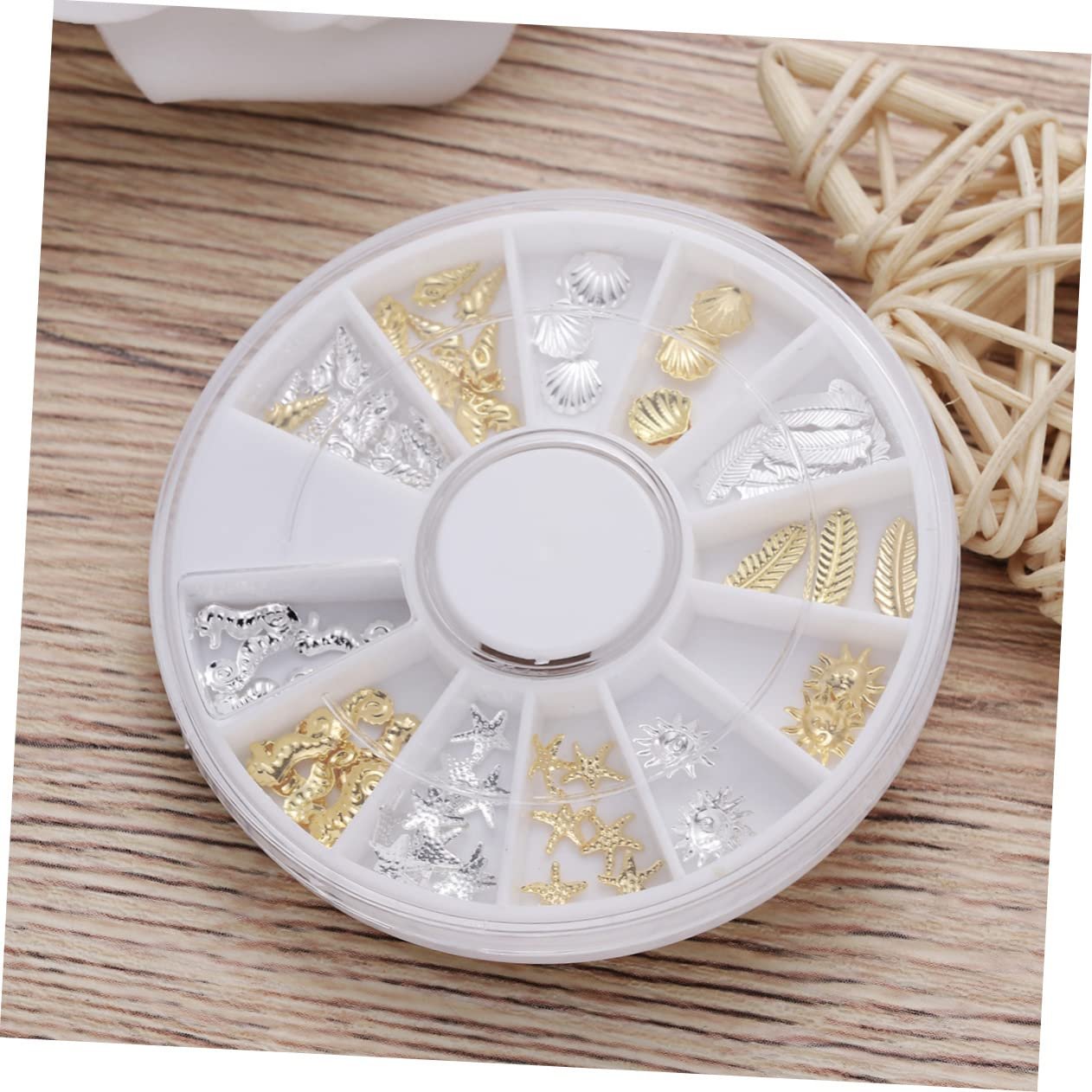 Блестки для ногтей FRCOLOR 3 шт 12 Наклейки для ногтей DIY, украшения для ногтей, блестящие стразы для ногтей, золотые блестящие листы для ногтей для детей, фото №7