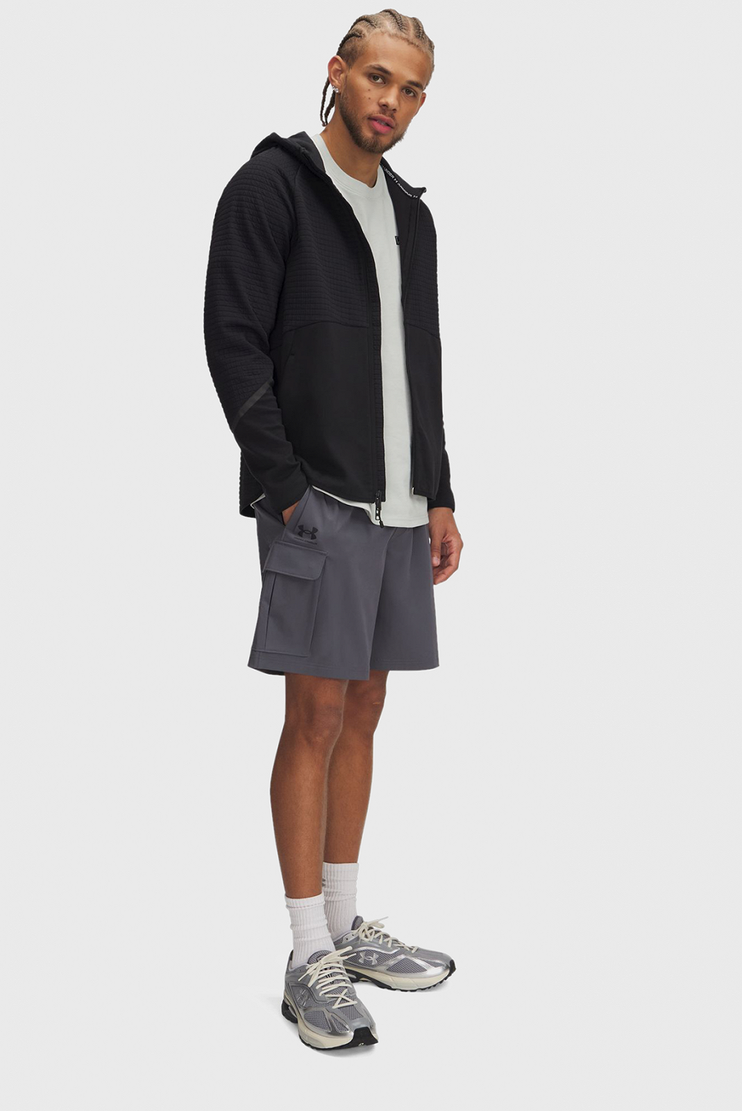 Шорти UA Vibe Woven Cargo Short 1386560-025 Under Armour Сірий L, фото №3