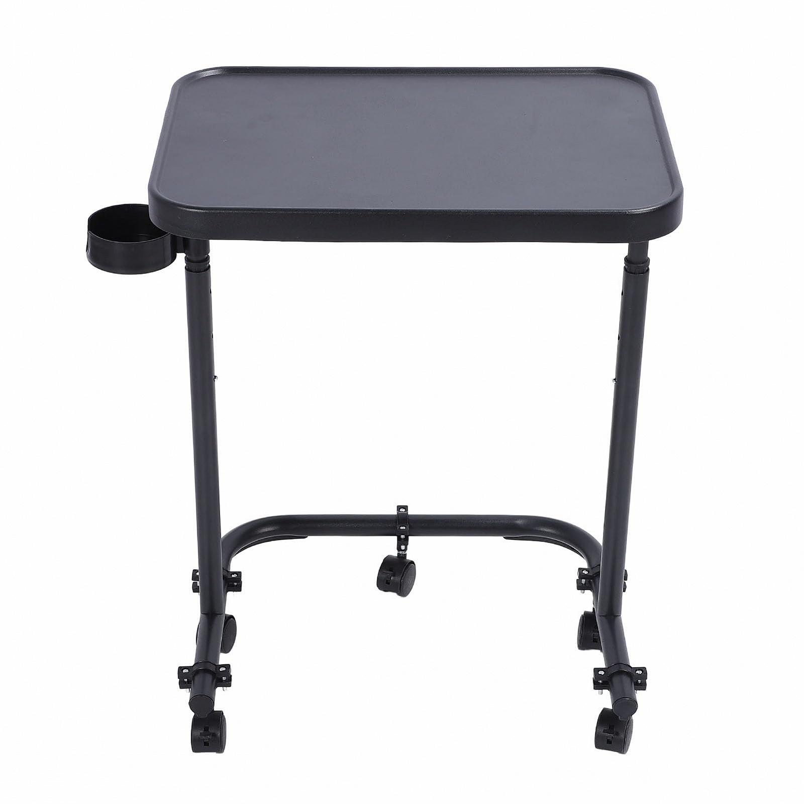 Перекидний столик на коліщатках з регульованою висотою, велика на коліщатках, легкий дизайн, елегантний, фото №3