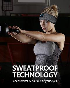 Навушники Voerou Ultra Thin Sleep Bluetooth Headband для бічного сну synthetic.ua - Фото 1