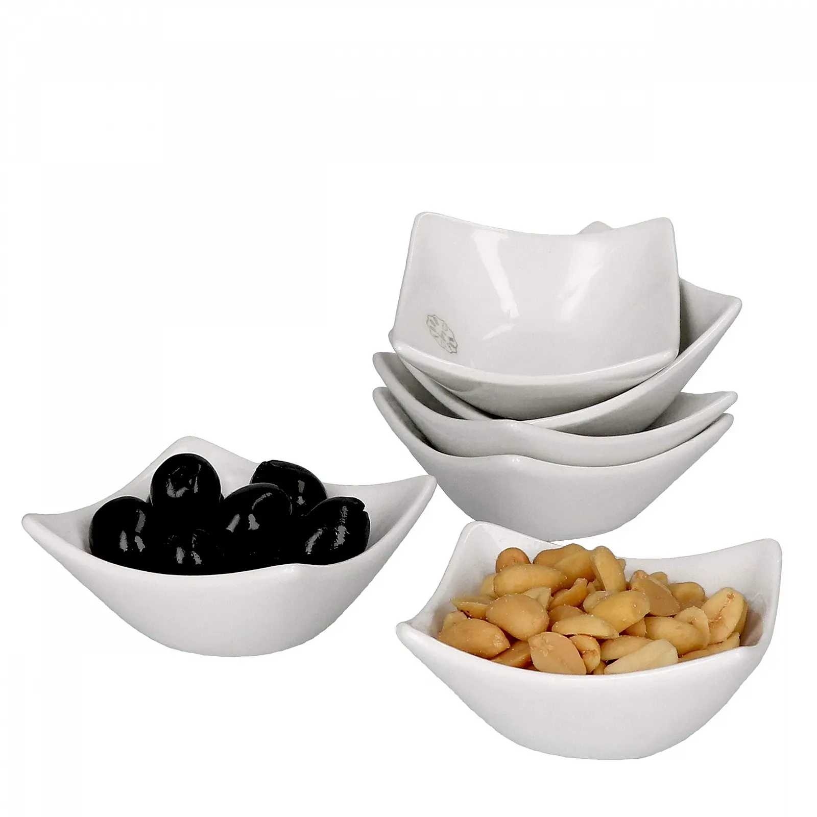 Миска MamboCat Tapas Фарфор Белый Маленькая Винтажный Набор мисок 6 штук, фото №2