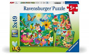 Купити Пазл Ravensburger Комахи 3 x 49 деталей 5+ - Фото 1 Пазл Ravensburger Комахи 3 x 49 деталей 5+ - Фото 1