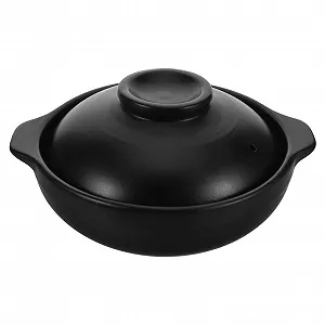 Кастрюля VICASKY Керамическая термостойкая с крышкой Clay Pot - Фото 1