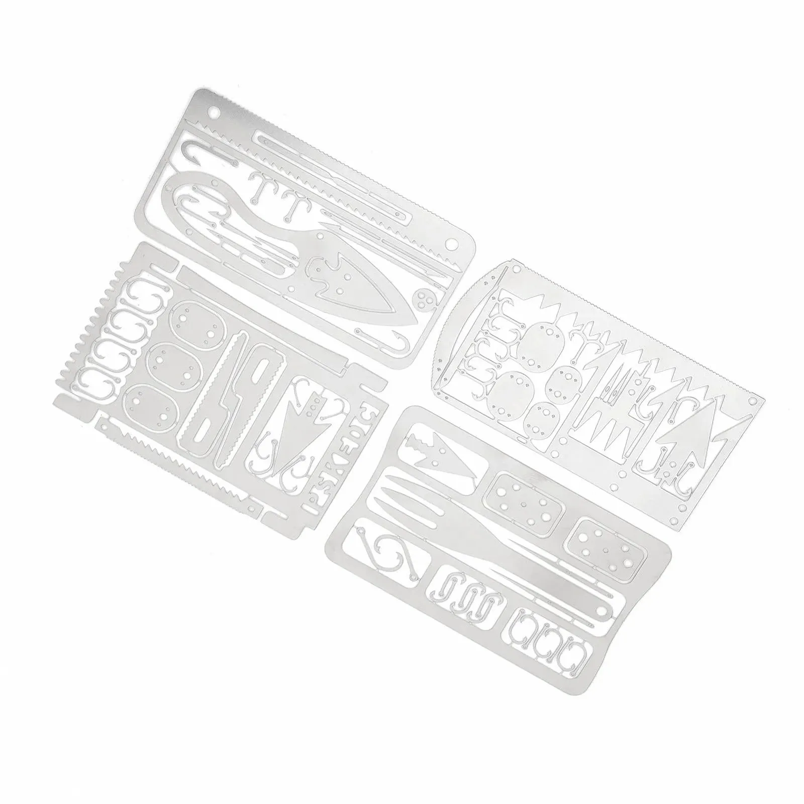 Карта виживання Raguso, багатоцільовий набір з нержавіючої сталі для риболовлі, полювання, фото №4