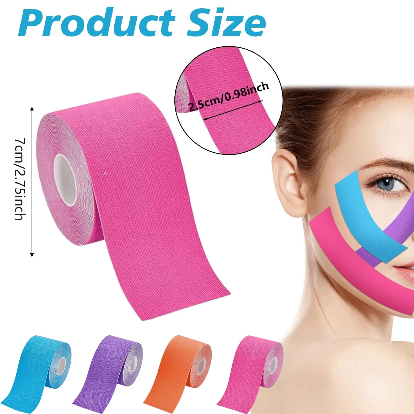 Стрічка для обличчя для підтяжки обличчя, антизморшковий пластир для птозу повік, фото №2
