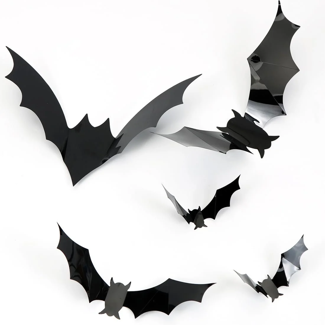 Наклейки на стіну Meleager Halloween Bat 3D світлодіодні Кажани 24 шт., фото №6 Наклейки на стіну Meleager Halloween Bat 3D світлодіодні Кажани 24 шт., фото №6