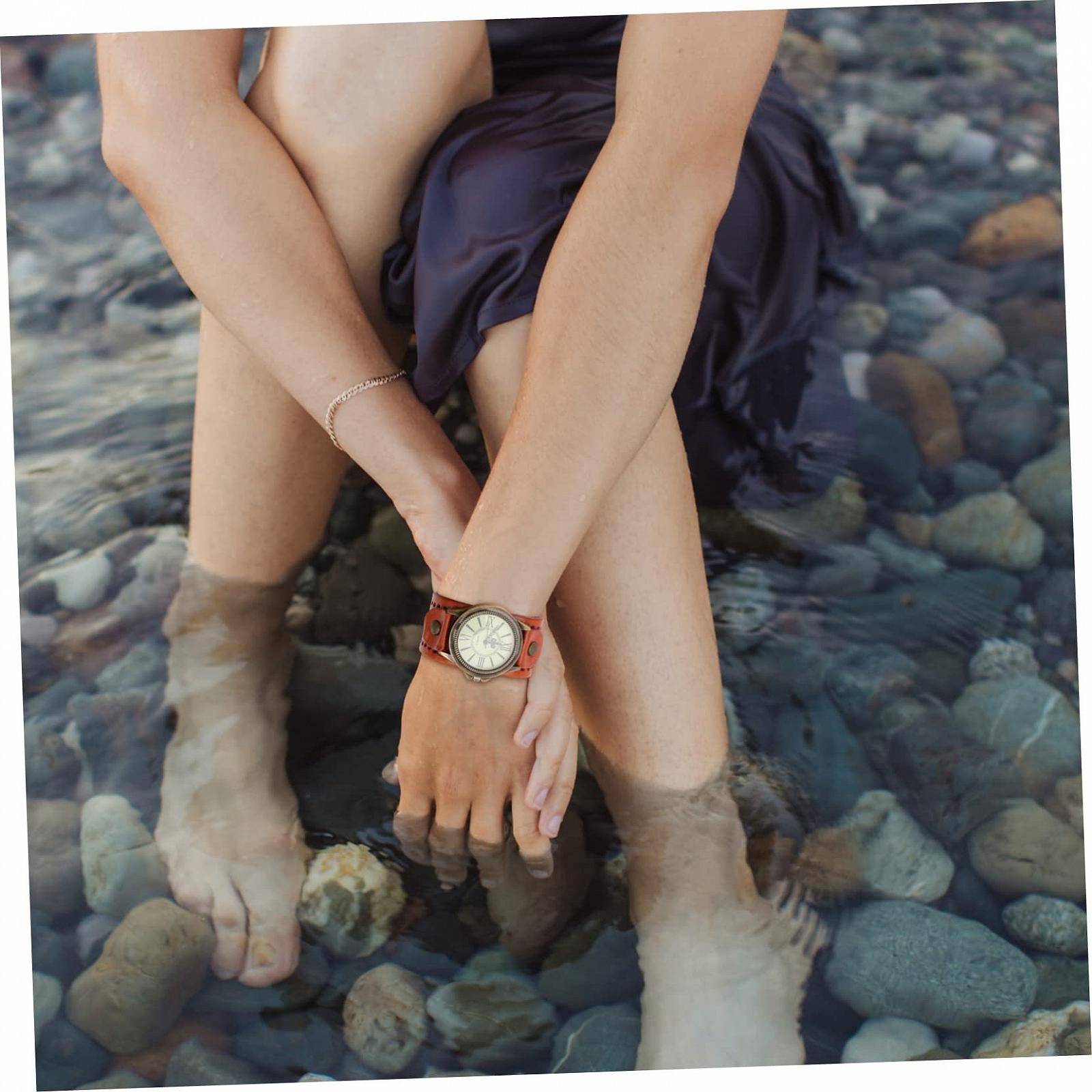 Годинник жіночий PartyKindom Ретро Шкіра, фото №2