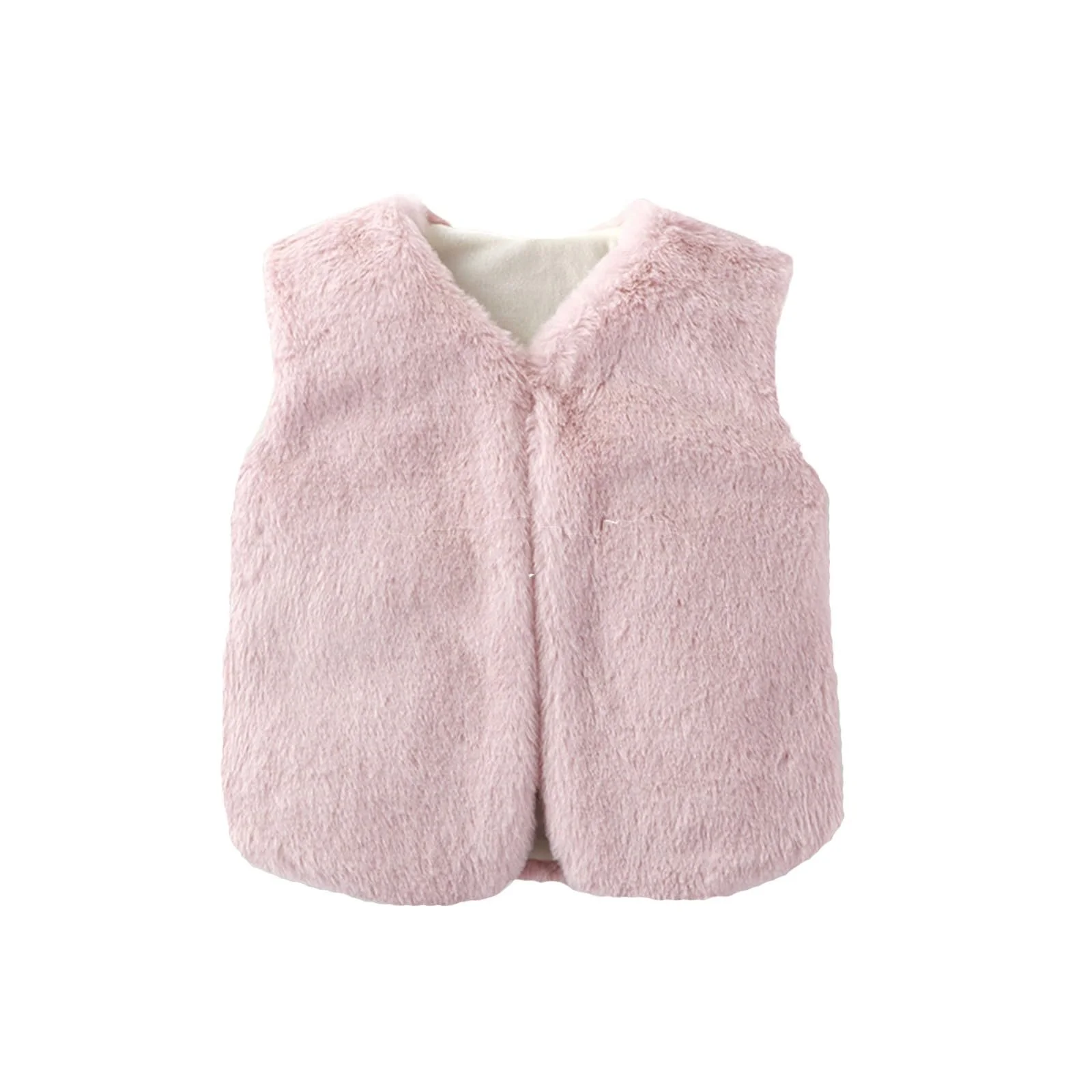 Жилет зі штучного хутра для дівчаток Generisch, плюшевий жилет, фото №1