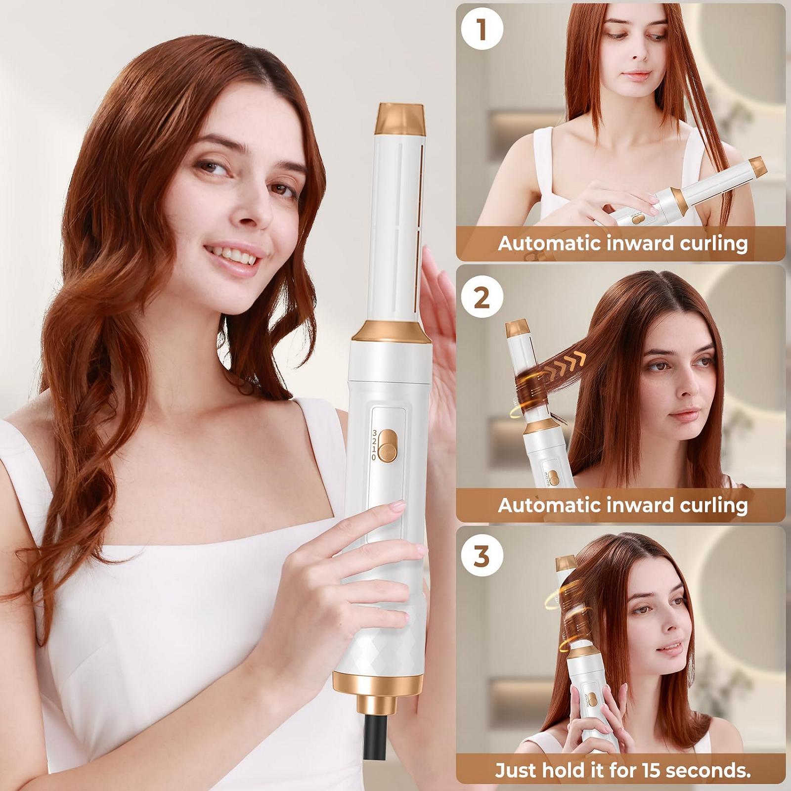 Набор стайлеров Pro Hairstyler 5 в 1 1000 Вт ионный с эффектом Коанда 135°C 300 г, фото №6 Набор стайлеров Pro Hairstyler 5 в 1 1000 Вт ионный с эффектом Коанда 135°C 300 г, фото №6