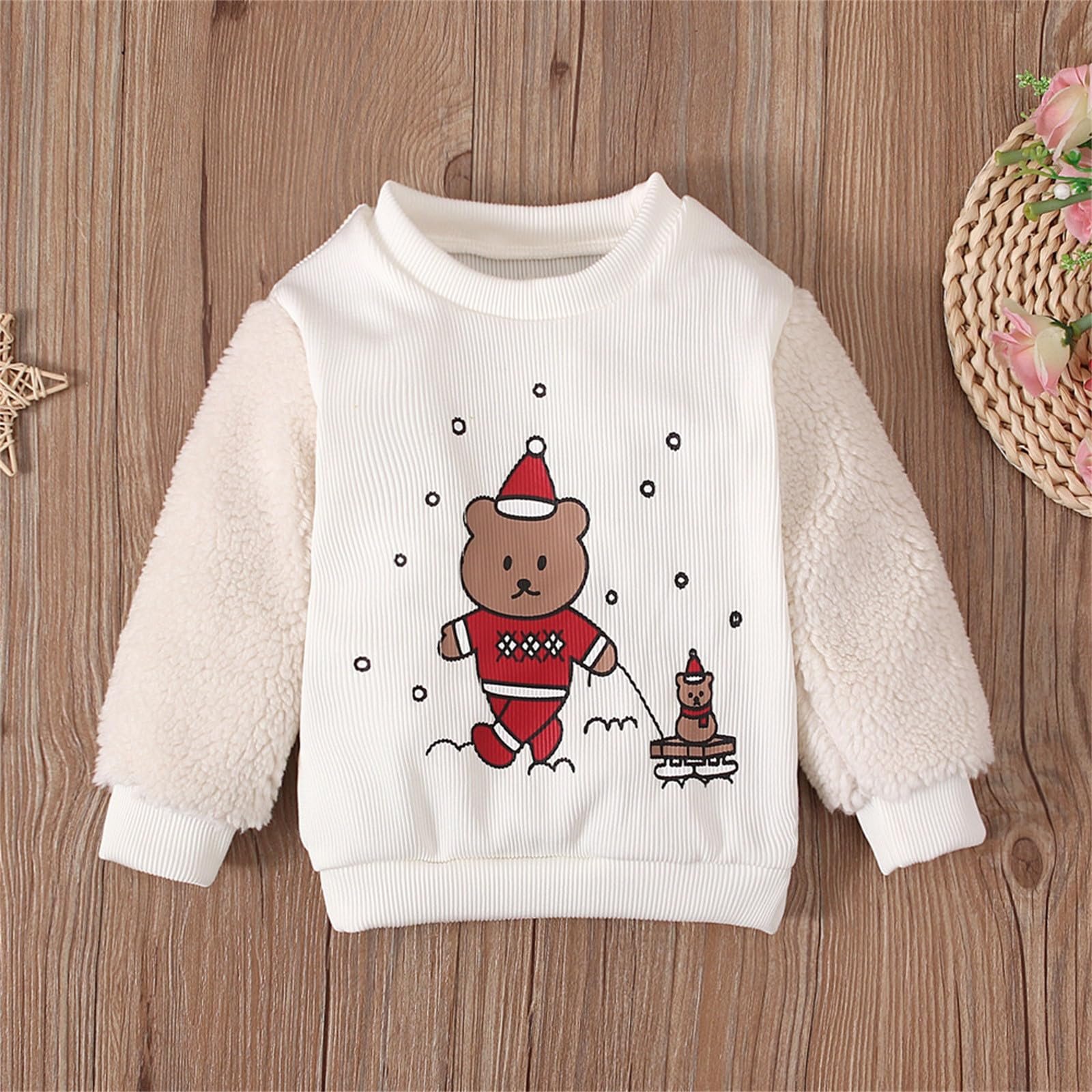 Худі Generisch Ведмідь Різдвяний принт для хлопчиків, фото №4