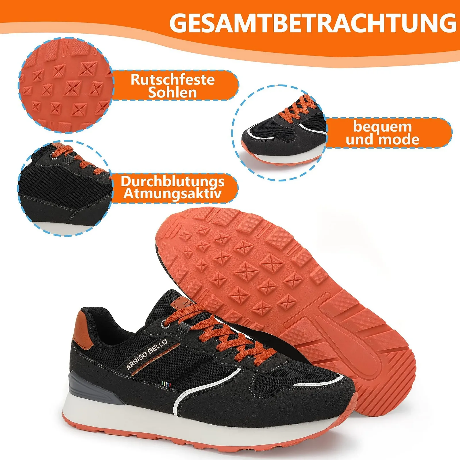 Кросівки ARRIGO BELLO Чоловічі Повсякденні Легкі, фото №3