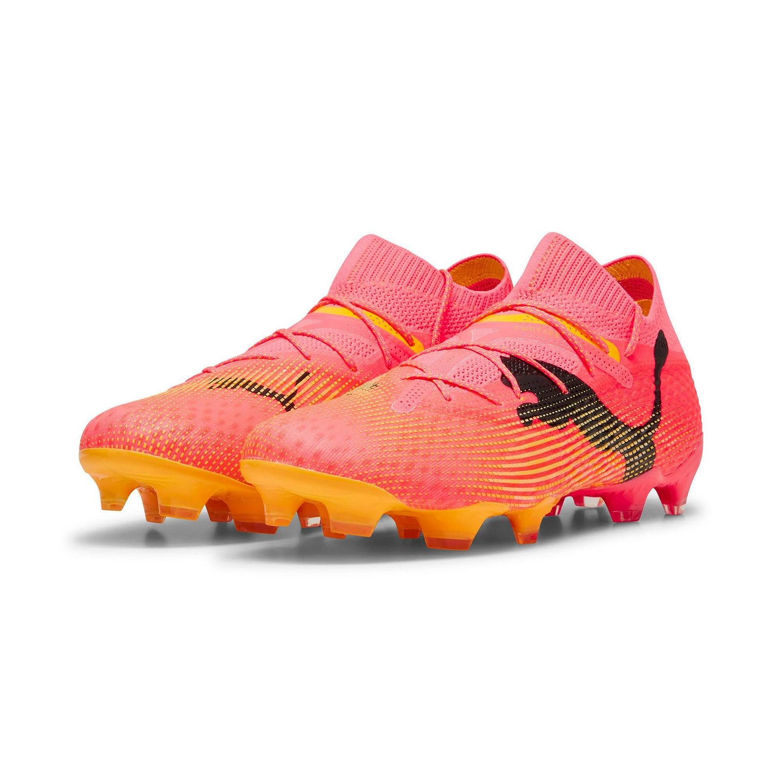 Футбольные бутсы PUMA Future 7 Ultimate FG/AG Phenomenal, белый, черный, розовый, фото №8