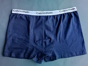 Чоловічі темно-сині труси боксери Calvin Klein - Фото 1