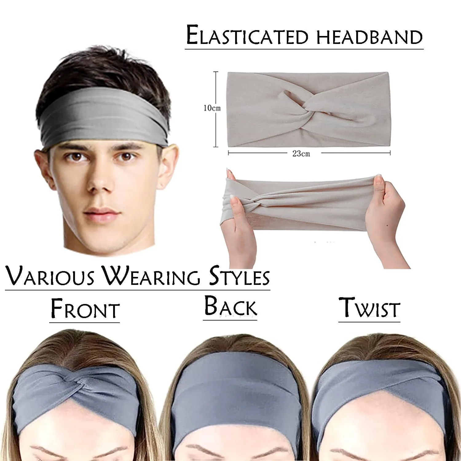 Пов'язка на голову спортивна для жінок, фото №4