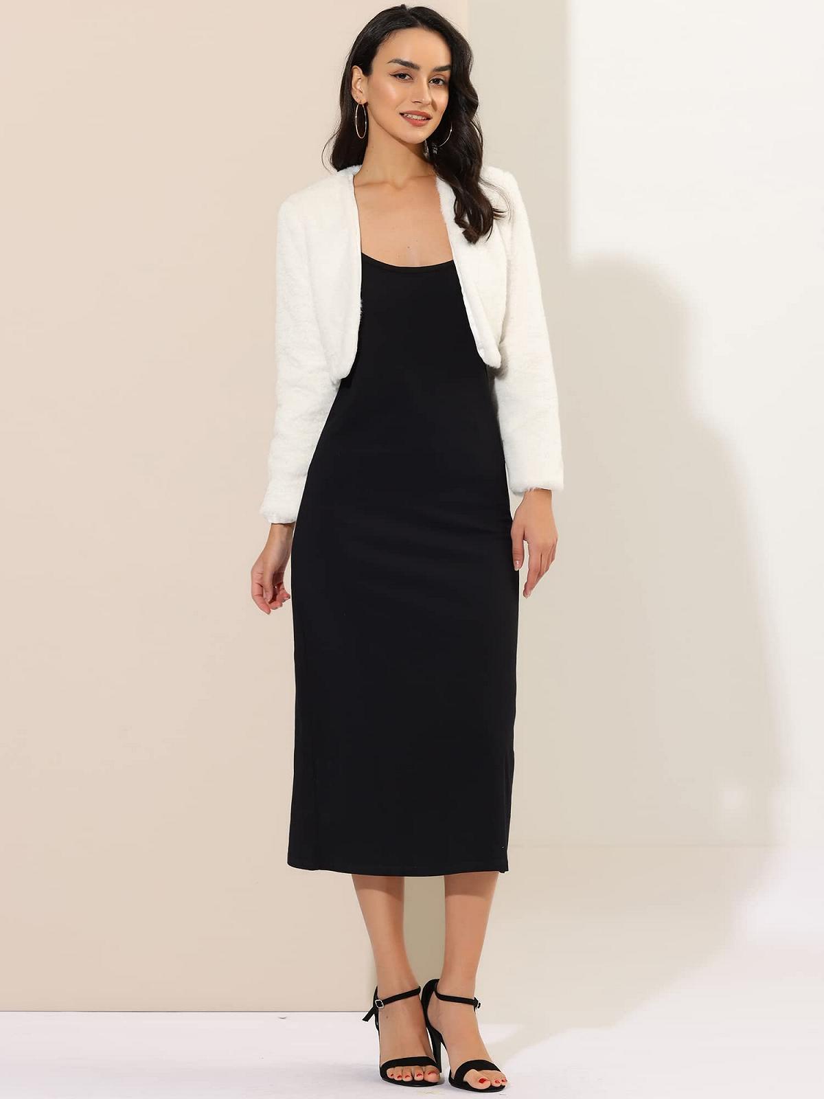 Женский Болеро Allegra K с длинными рукавами, фото №3 Женский Болеро Allegra K с длинными рукавами, фото №3