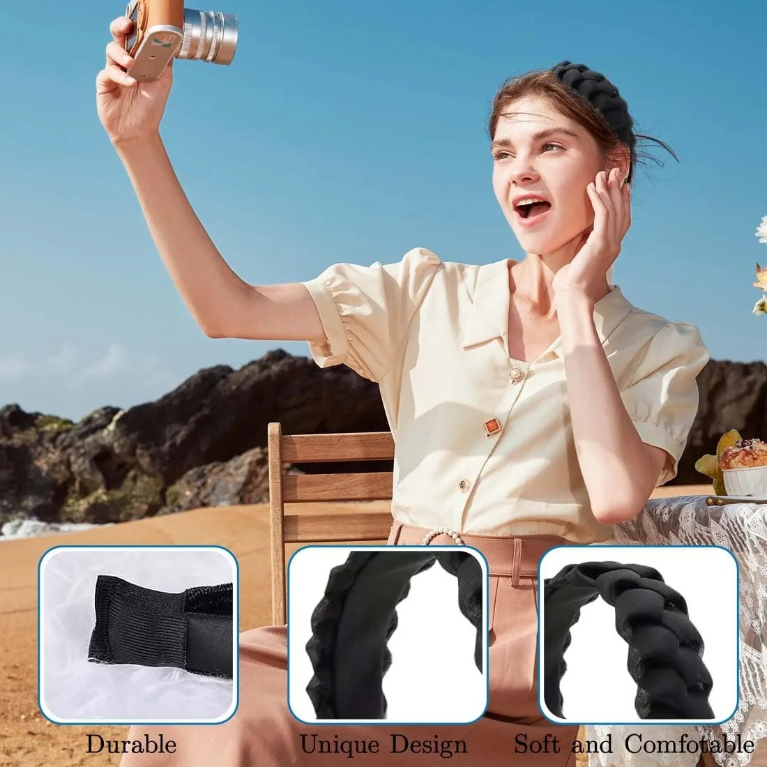 Обруч для волосся плетений для жінок, фото №4 Обруч для волосся плетений для жінок, фото №4