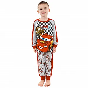 Пижама Disney Cars Lightning McQueen для мальчиков, длинная - Фото 1