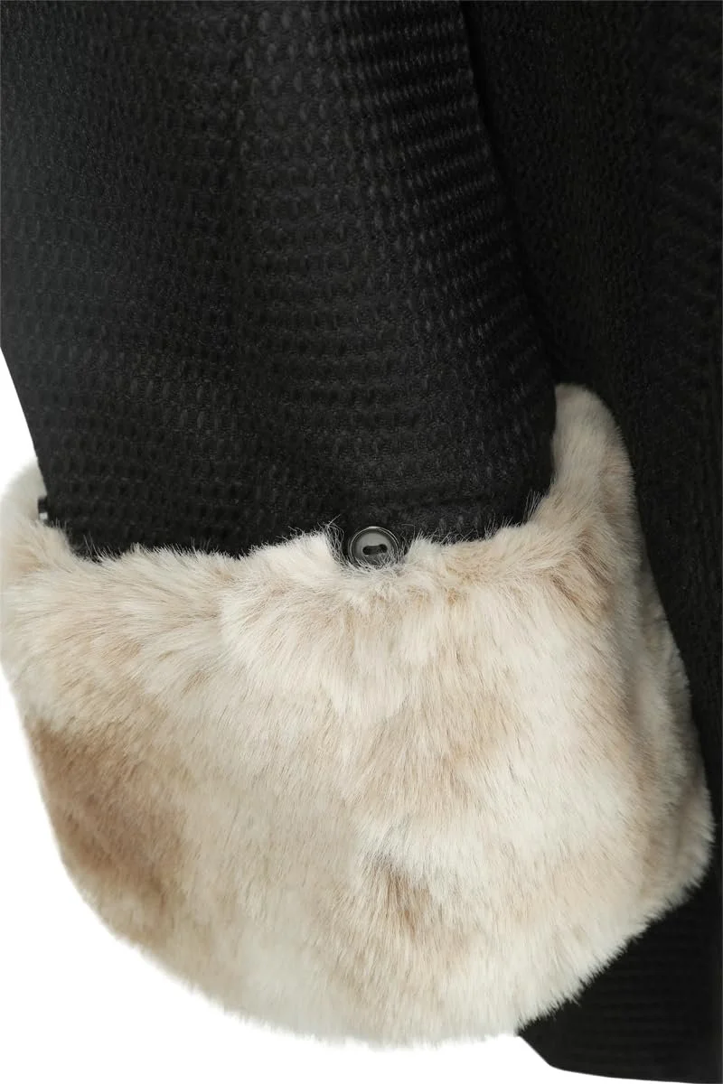 Пальто Hell Bunny Faustine Жіноче Чорний/Бежевий, фото №5 Пальто Hell Bunny Faustine Жіноче Чорний/Бежевий, фото №5