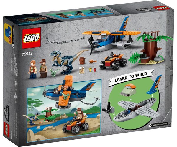 Конструктор LEGO Jurassic World Велоцираптор: спасение на биплане (75942), фото №9