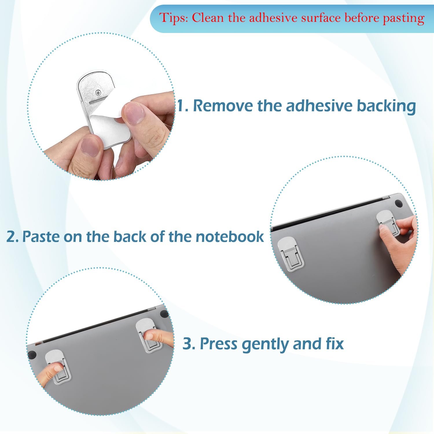 Подставка для клавиатуры (2 шт.) Без бренда Мини Характеристики Серебристый, фото №4