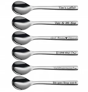 Ложка WMF Nuova з гравіюванням, нержавіюча сталь, 12 см - Фото 1