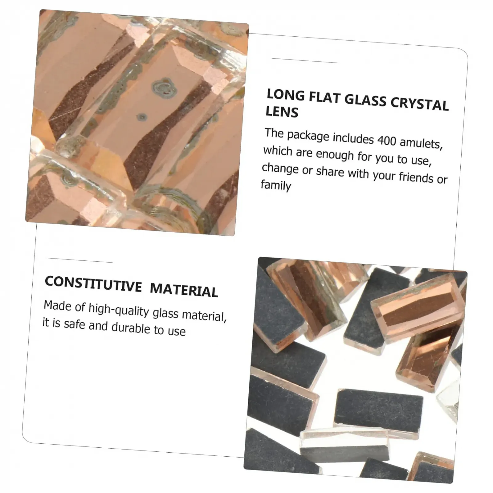 Стразы FRCOLOR Плоские кристаллы стекло 1200 шт. Цвет шампанского, фото №3